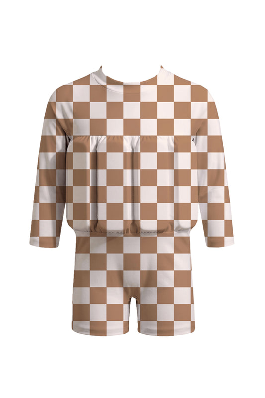 Checkmate Mocha – Long Sleeve