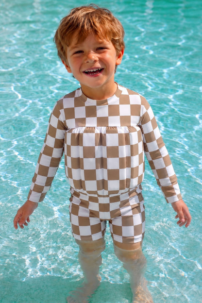Checkmate Mocha – Long Sleeve