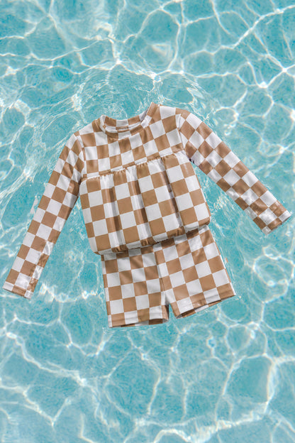 Checkmate Mocha – Long Sleeve